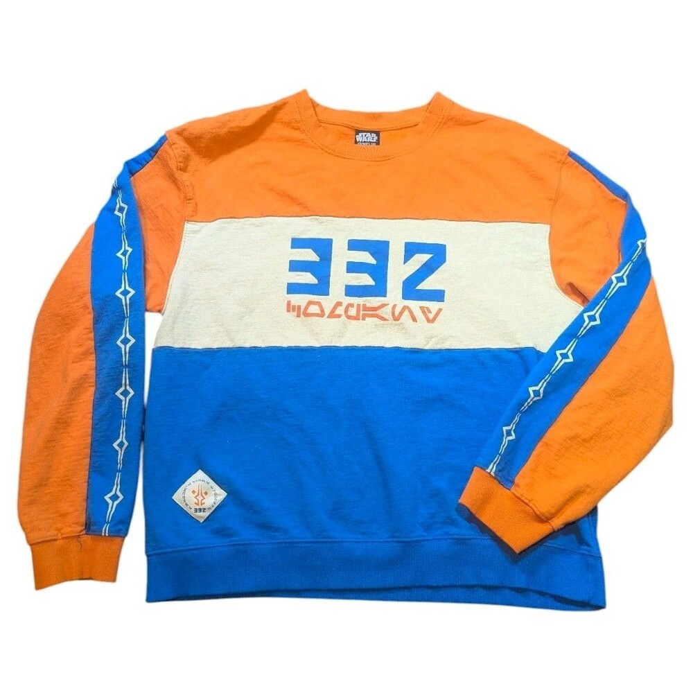 Star Wars Ashoka 332nd Hero’s And Villains Crewneck Colorblock Sweatshirt XXL